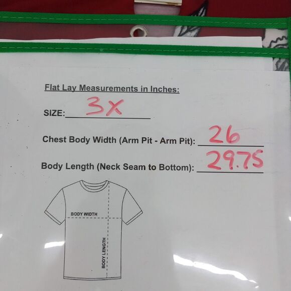 Maria Gabrielle Blouse Women Size 3X Red White Floral 3/4 Sleeve Keyhole Neck - Picture 4 of 6